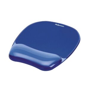 The Fellowes Crystals MousePad Wrist Support – Blue (FEL 9114120)