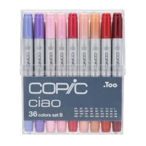 COPIC ciao Set of 36pc Set B colors