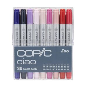 COPIC ciao Set of 36pc Set D colors