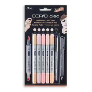COPIC ciao Set 5+1 Skin Tones