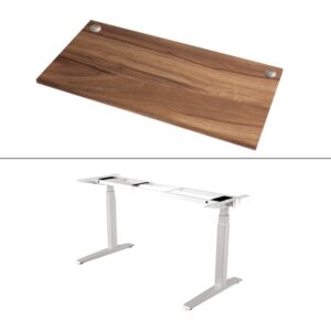 Fellowes Levado Work Base + Top, FEL 9708601 + FEL 9871401 (Walnut colour)