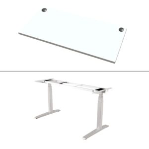Fellowes Levado Work Base + Top, FEL 9708601 + FEL 9870201 (White)