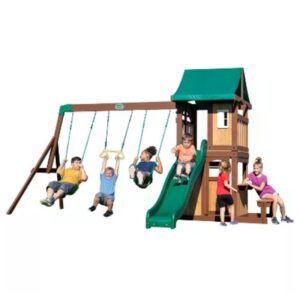 Lakewood Wooden Playset Swing Set