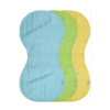 Muslin Burp Cloths made from Organic Cotton (3pk)-Aqua Set-9.5