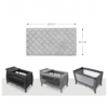 Hauck Bed Me Travel Cot Fitted Sheet in Grey,