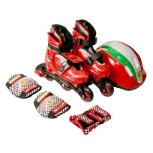 Ferrari Kids Skate Combo 33-36 Set (Red)