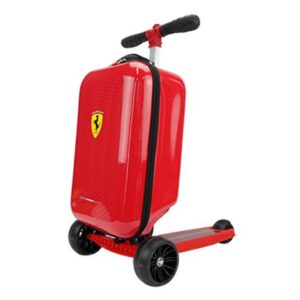 Ferrari Luggage Foldable Scooter with Adjustable Height (Red)
