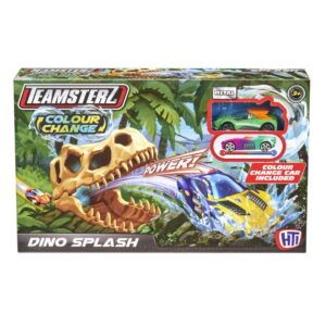TeamSterz Colour Change Dino Splash Track Set with 1 Car