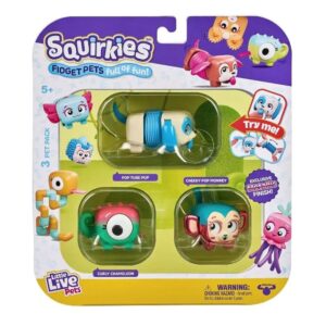 Little Live Pets - Squirkies S1: 3 Pack: Metallic Cheeky Pop Monkey