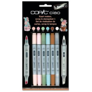 COPIC ciao Set 5+1 Scrap & stempel set 1